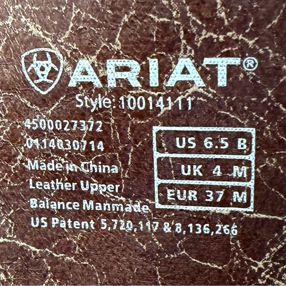 Ariat Chestnut Leather Heeled Boots - Picture 13 of 14